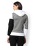 Women's Grey & White Regular Fit Sweatshirt With Hoodie For Winter Wear