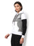 Women's Grey & White Regular Fit Sweatshirt With Hoodie For Winter Wear
