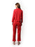 Women's Red Printed Regular Fit Night Suit For Winter Wear