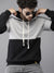 Men Colorblocked Full Sleeve Stylish Casual Hooded Sweatshirt