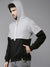 Men Colorblocked Full Sleeve Stylish Casual Hooded Sweatshirt