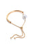 Sohi Women Gold-toned  White Brass Pearls Gold-plated Armlet Bracelet