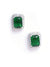 Sohi Green  Silver-toned Contemporary Studs Earrings