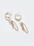 Sohi Gold-toned Contemporary Drop Earrings