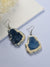 Sohi Blue Contemporary Studs Earrings
