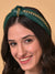 Sohi Women Green  Gold-toned Chain Detail Hairband