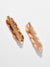 Sohi Women Brown  Peach-coloured Set Of 2 Alligator Hair Clip