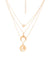 Sohi Women Gold-plated Set Of 3 Designer Chains