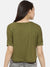 Campus Sutra Casual Half Sleeve Printed Women Green Crop Top