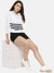 Campus Sutra Casual Regular Sleeve Striped Women White Top