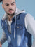 Men Colorblock Full Sleeve Stylish Casual Denim Jacket