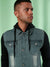 Campus Sutra Men Colorblock Full Sleeve Stylish Casual Denim Jacket