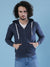 Men Stylish Solid Casual Zipper With Hooded Sweatshirt