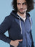 Men Stylish Solid Casual Zipper With Hooded Sweatshirt