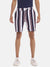CAMPUS SUTRA STRIPED STYLISH SPORTS & EVENING SHORTS