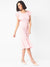 Women Solid Stylish Pink Casual Dresses