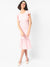 Women Solid Stylish Pink Casual Dresses