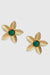 Gold-plated Floral Studs