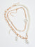 Pack Of 2 Gold Plated Pearl Beaded Necklace