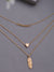 Pack Of 3 Gold Plated Trendy Zirconia Chain