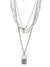 Pack Of 3 Silver Plated Trendy Zirconia Chain