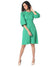 Green Colour Casual Dress