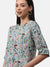 Campus Sutra Casual 3/4 Sleeve Floral Print Women Grey Top