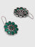 Silver-plated Floral Studs