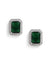 Sohi Green  Silver-toned Contemporary Studs Earrings