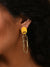 Sohi Yellow Contemporary Drop Earrings