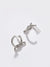 Sohi Silver-toned Contemporary Hoop Earrings