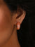 Sohi Orange Contemporary Studs Earrings