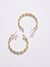 Sohi Gold-toned Contemporary Ear Cuff Earrings