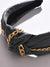 Sohi Women Grey  Gold-toned Hair Band With Chain Detail