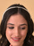 Sohi Women White Embellished Beaded Hairband