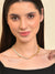 Sohi Gold-toned  White Stones Studded Brass Gold-plated Chain